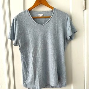 Orlebar Brown Short Sleeve Crew Neck Shirt Dusty Gray/Blue Medium *